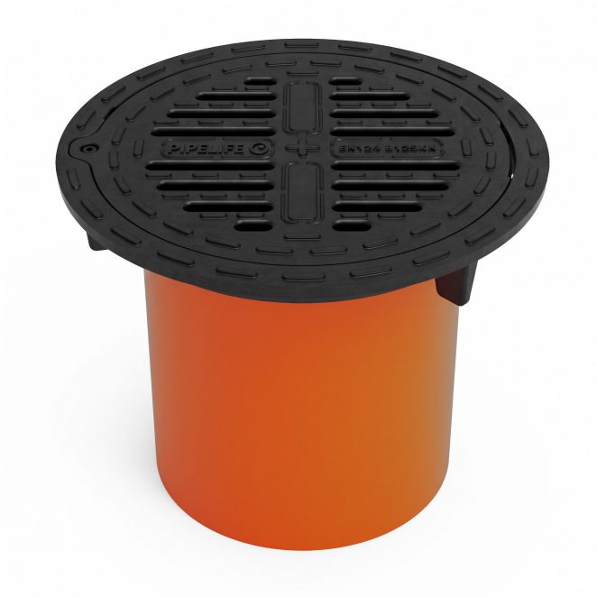 Grate with pipe