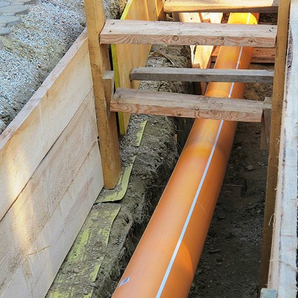 Installation PE 100 RC Robust Pipe