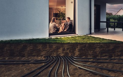 Couple sitting by the window