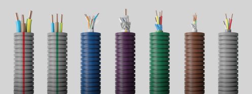 Electrical conduits prewired by application