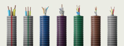 Prewired conduits illustration by applications and functions