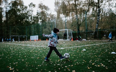 Undersoil heating soccer field 