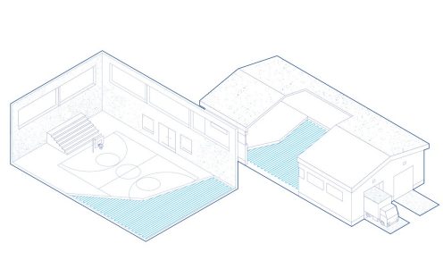 Pipelife HVAC application areas illustrations of industrial sports halls heating