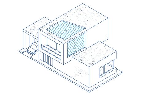 HVAC application areas illustration ceiling wall cooling residential | Pipelife