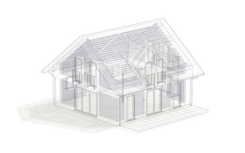 Illustration HVAC application area wall ceiling cooling