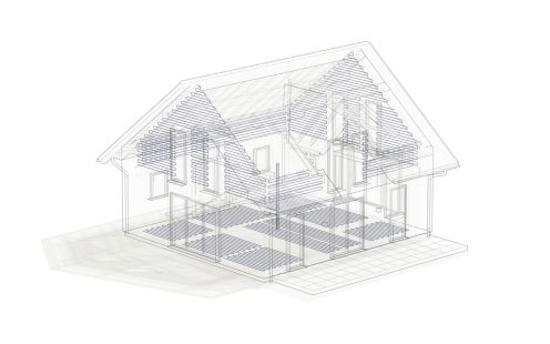 Illustration HVAC application area underfloor wall heating