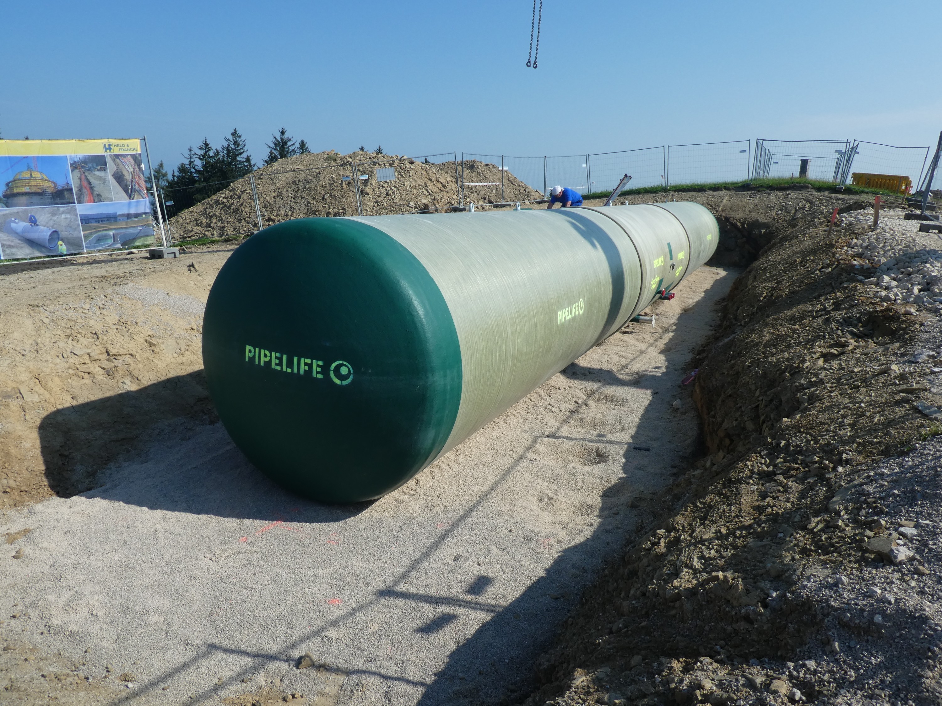 Water tanks and robust pipes for reliable supply in Austria