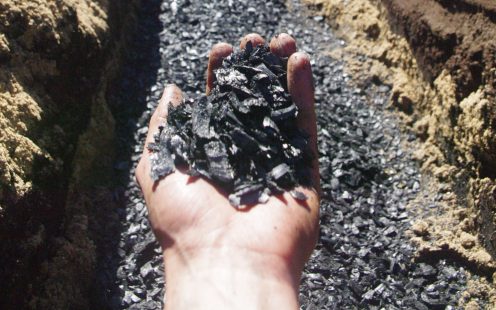 A layer of biochar is applied to a depth of around one meter | Pipelife