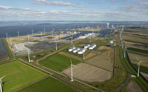 A wind farm in Groningen, the Netherlands | Pipelife