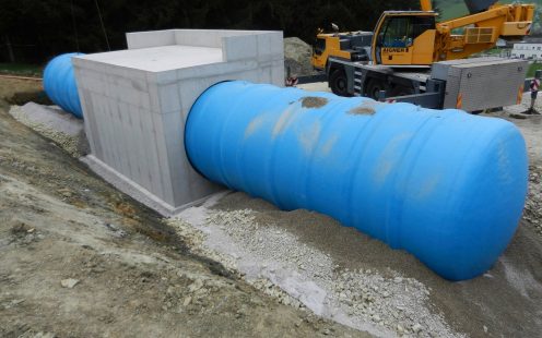 Verlegter Trinkwasserspeicher nach Maß