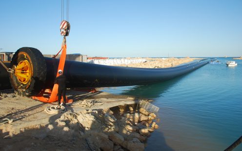 Brine intake PE Pipe for Port Said Desalination Plant in Egypt