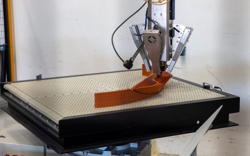 3D printing of a manhole flow profile in process | Pipelife