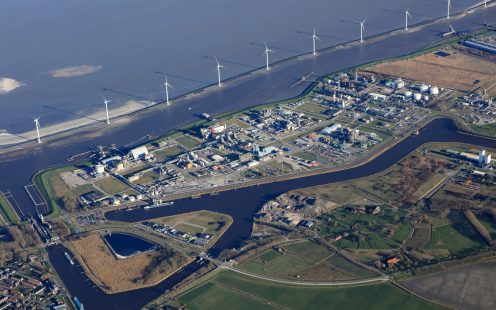 Windfarm by the sea