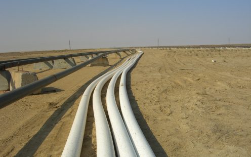 SoluForce pipelines running parallel to steel pipes | Pipelife