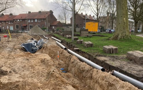 Durofort pipes laid in the trench | Pipelife