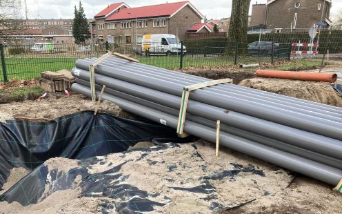 Durofort pipes at the installation site | Pipelife