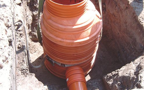 Installation of PRO manhole with PP MASTER pipes | Pipelife