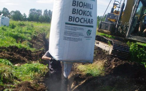 Adding biochar as backfill material around drainage systems | Pipelife