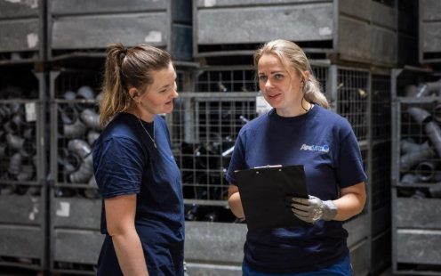 Joanna (from the right) started working at Enkhuizen nine years ago and immediately connected with the team. For the last three years, she has been the project's supervisor | Pipelife