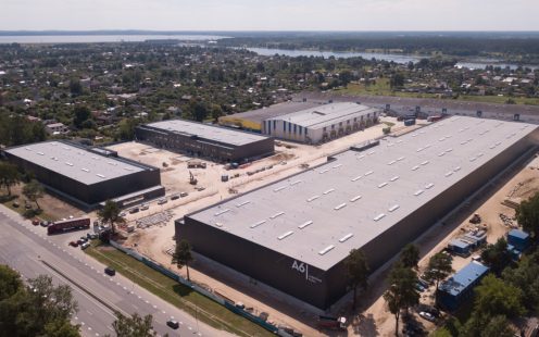 An aerial view of A6 logistics park | Pipelife