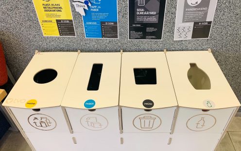 Recycling containers set up  by the Green Team | Pipelife