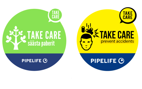 Visuals for Green Team's "Take Care" campaign | Pipelife