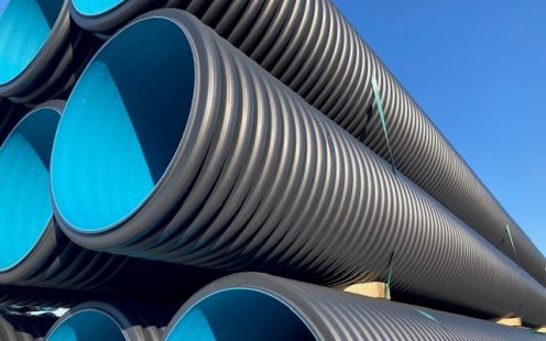 Corrugated pipes from recycled PE | Pipelife