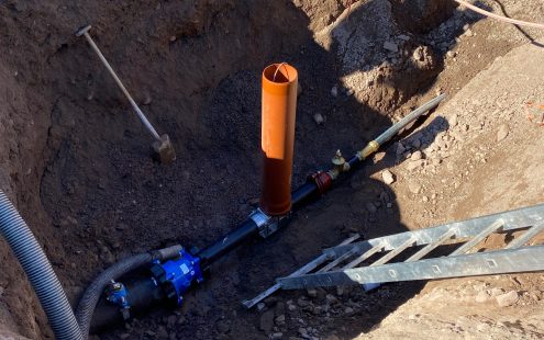 Smart Probing unit set up on a water supply line | Pipelife