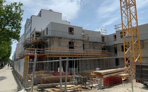 The construction works are being carried out in the residential complex in Donaustadt | Pipelife
