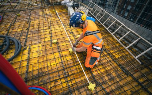 Installer installing the Pipelife PVC conduits with low-friction silicone inner layer | Pipelife