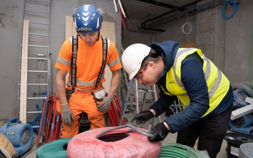Electrical conduits will be laid throughout intermediate floors and walls | Pipelife
