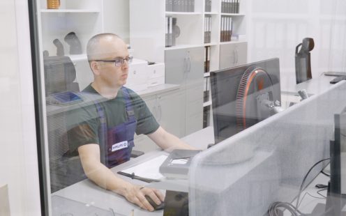 Quality manager of Pipelife Poland at work