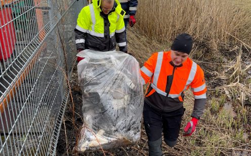 Pipelife Estonia participating in World Cleanup Day 2022. In two years, the team has collected hundreds of liters of waste in the areas surrounding the Jüri plant | Pipelife 