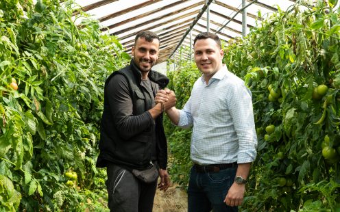 Cretan farmer Mihalis Klonizakis and Pipelife’s R&D Project Manager | Pipelife