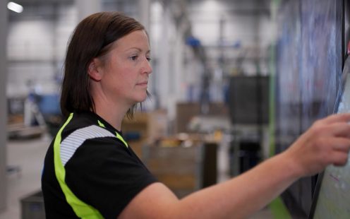 Caroline Johansson holds the distinction of being Sweden's first female production manager.