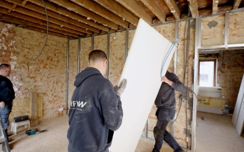 Prefab HVAC installation process