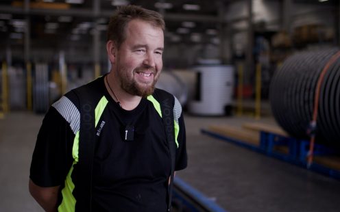 With over two decades of manufacturing experience, Henrik is now leading large-diameter HDPE pipe production — one of our most specialized manufacturing processes.