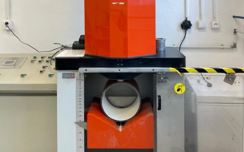 Pipe cuttings donated to the Youth House in Otrokovice, Czechia