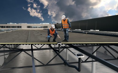 Pipelife's DN75 siphonic drainage outlets have been tested to perform at a flow rate of up to 20 l/s — surpassing standard siphonic drainage systems by 60%. The service life of the system is at least 50 years, matching the expected lifetime of the building.
