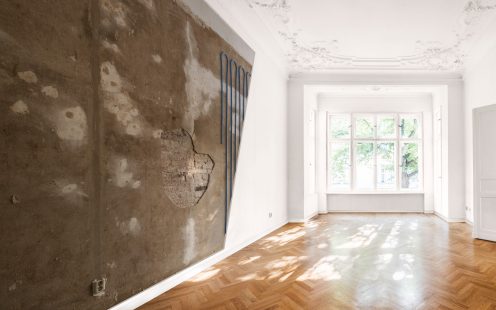 Wall heating gypsum panels in renovated old apartment building with wooden floor | Pipelife