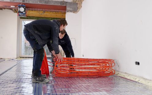 Prefab HVAC installation process