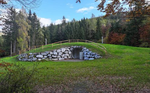 Water Reservoir finished view in Stattegg, Austria