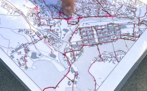 The municipality had already identified an approximate area with high leakage rates