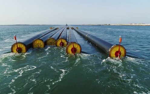 World's longest freight transport through the Suez Canal