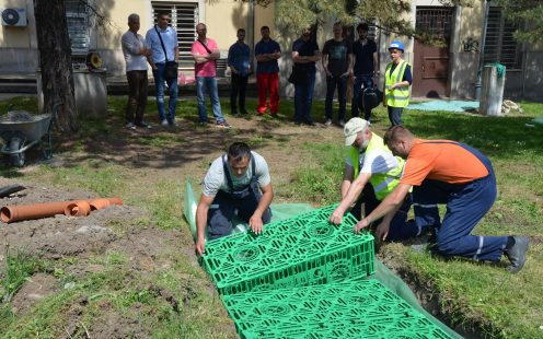 Construction of greenhouse and rainwater harvesting area | Pipelife International